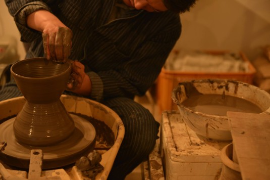 飯高さん　ろくろ